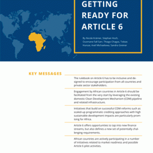 L’Afrique se prépare pour l’article 6 – en anglais