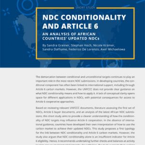 NDC conditionality and Article 6 – An analysis of African countries’ updated NDCs